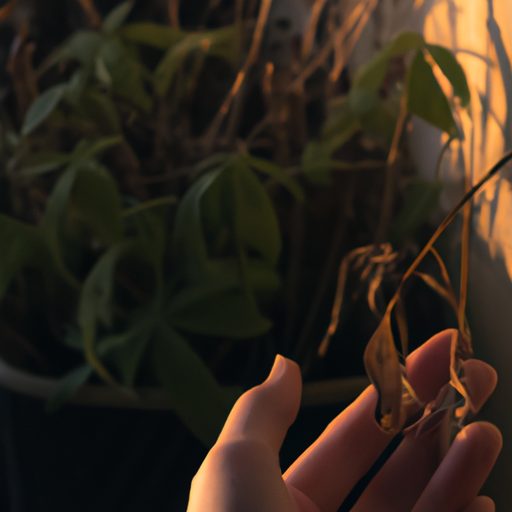 a hand holding a dying plant photorealis 512x512 55841721