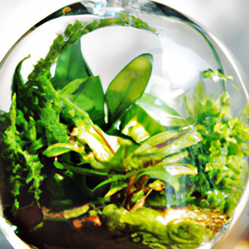a lush green terrarium in glass photorea 512x512 65368113