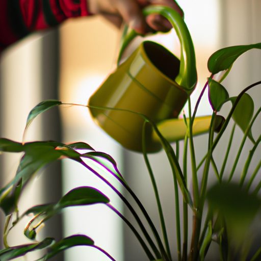 a person carefully watering a houseplant 512x512 59349652