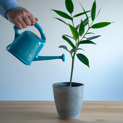 a person watering a potted plant photore 512x512 13704712