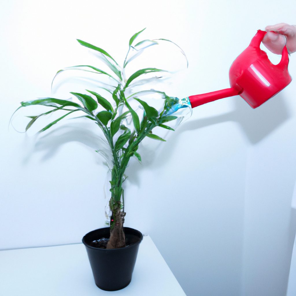 a person watering an office plant photor 1024x1024 19567358