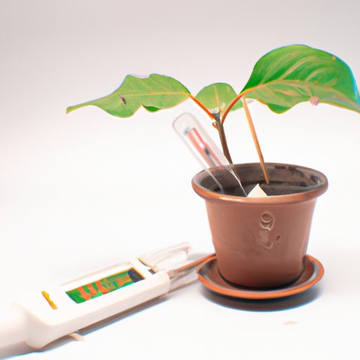 a plant in a pot with a moisture meter s 512x512 1643624