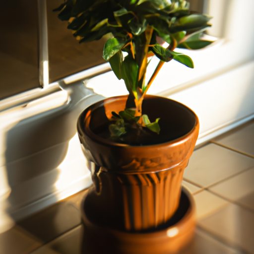 a potted plant on a stand in front of a 512x512 91168751