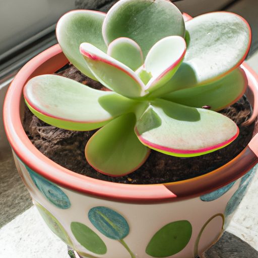 a small succulent plant in a cute colorf 512x512 27178650