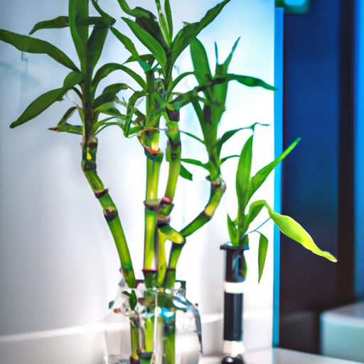 a vibrant bamboo plant thriving in a cer 512x512 72702532