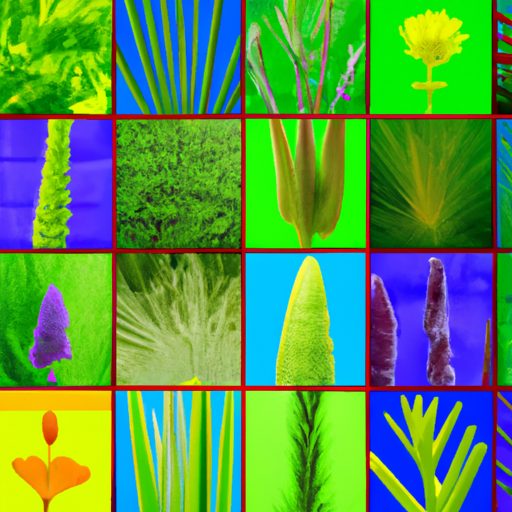 a vibrant collage of diverse plant shape 512x512 29349424