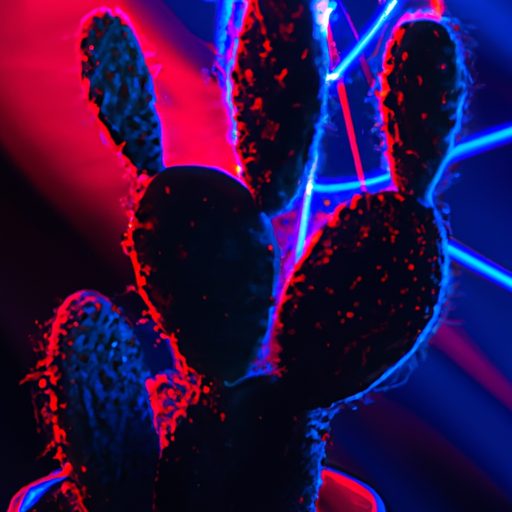 a vibrant image of a cactus surrounded b 512x512 36191242