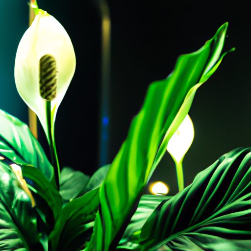 a vibrant peace lily basking in artifici 512x512 11361153