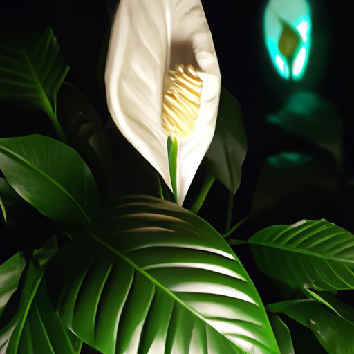 a vibrant peace lily basking in artifici 512x512 53952320