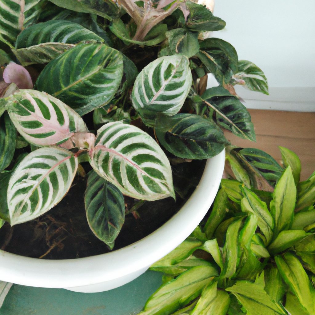 indoor plants with colorful foliage