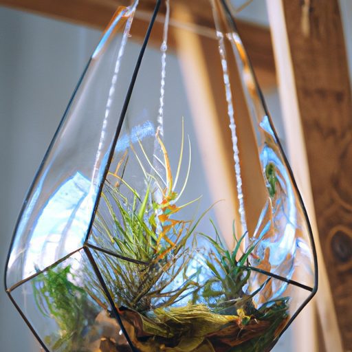 a beautiful glass terrarium filled with 512x512 44078903