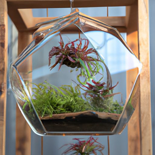 a beautiful glass terrarium filled with 512x512 58881586