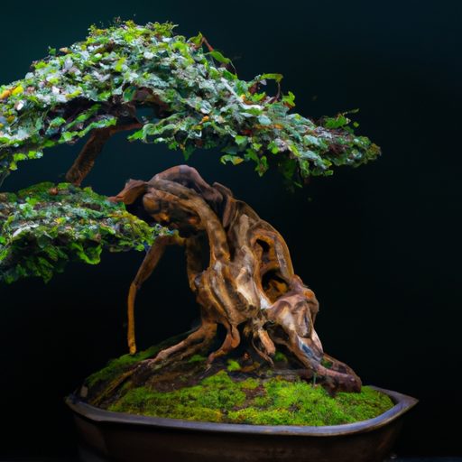 a beautifully sculpted bonsai tree surro 512x512 59897871