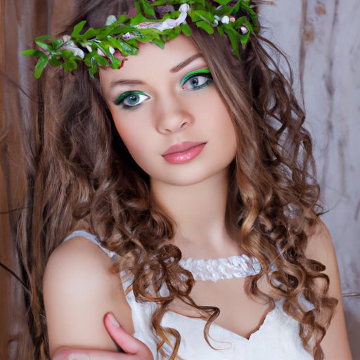 a bride wearing a myrtle wreath photorea 512x512 38191639