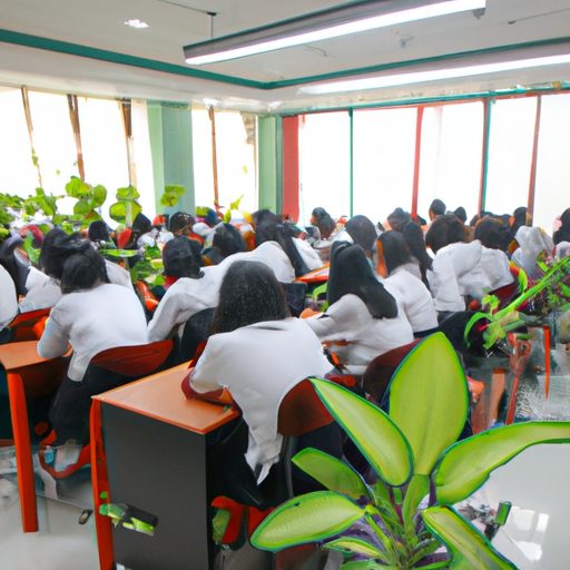 a classroom filled with lush green plant 512x512 23700798