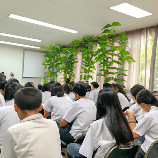 a classroom filled with lush green plant 512x512 99754459