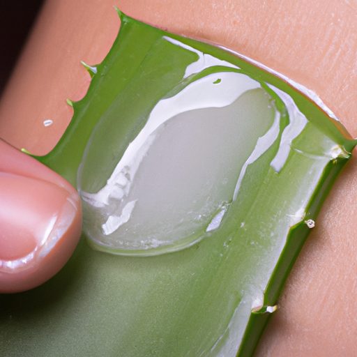 a close up image of aloe vera gel being 512x512 30534664