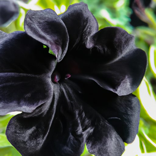 a close up of a black velvet petunia wit 512x512 36336951