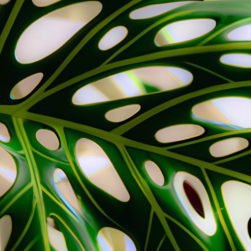 a close up of a variegated monstera leaf 512x512 34300019
