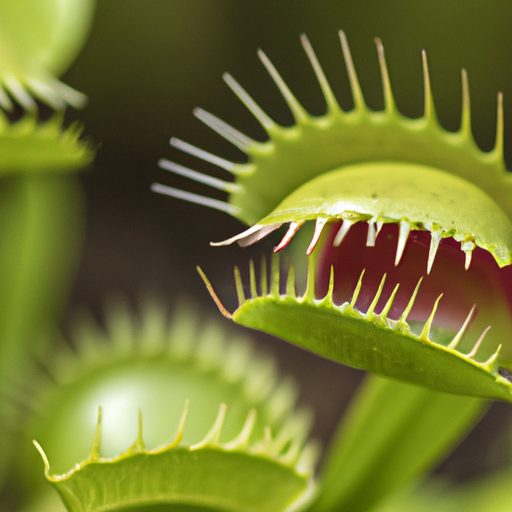 a close up of a venus flytraps open jaws 512x512 74872785