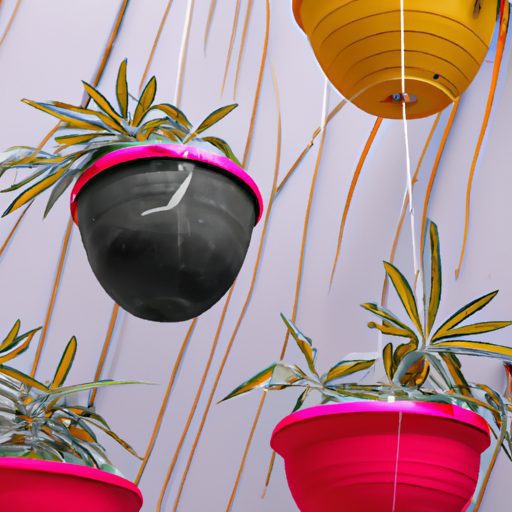 a cluster of vibrant hanging pots photor 512x512 73116566