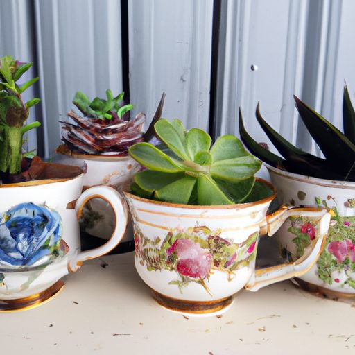 a collection of vintage tea cup planters 512x512 13644847