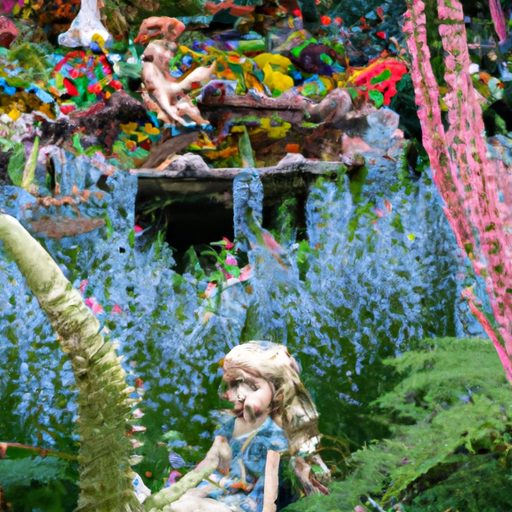 a colorful fairy garden with playful sta 512x512 4085705