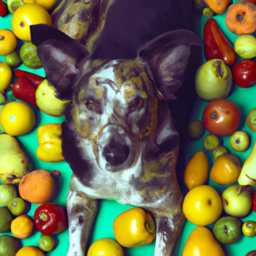 a colorful image of a dog surrounded by 512x512 50266871