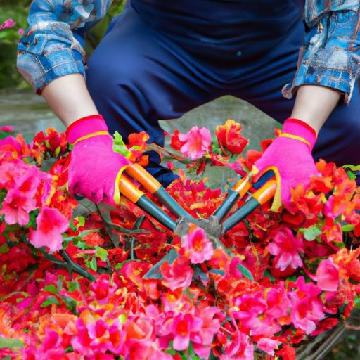 a gardener carefully pruning a vibrant j 512x512 11327307