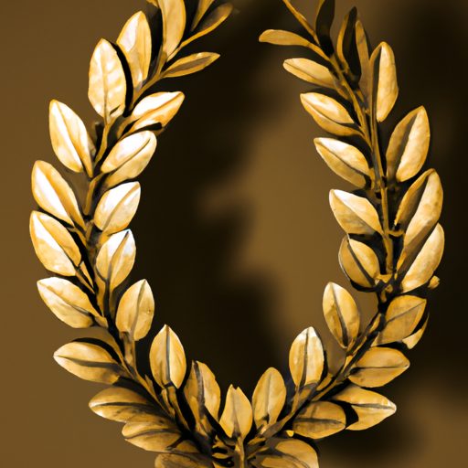 a golden laurel wreath shining brightly 512x512 12235083