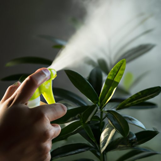 a hand holding a plant mister sprays a f 512x512 30270488
