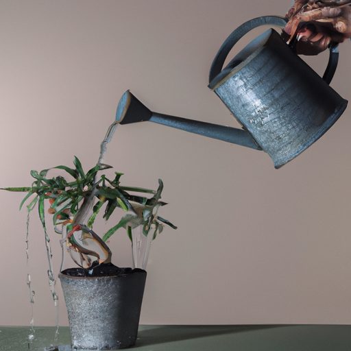 a hand holding a watering can pouring wa 512x512 33619946