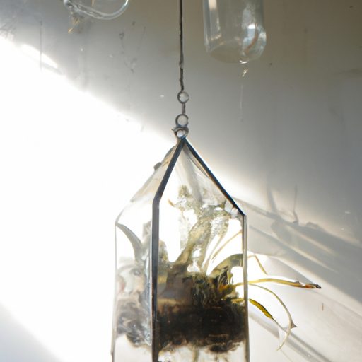 a hanging terrarium illuminated by sunli 512x512 59813669