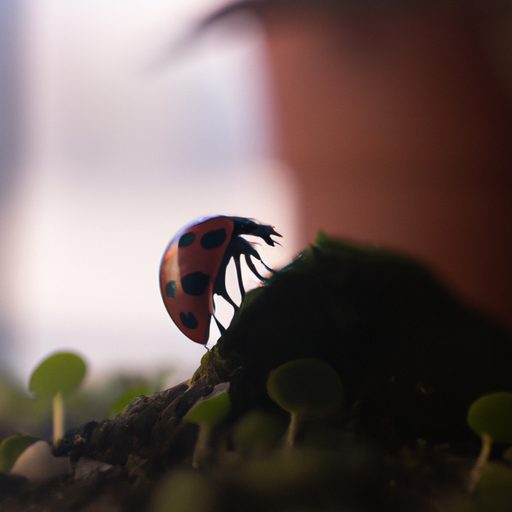 a ladybug perched on a terrarium photore 512x512 10382409