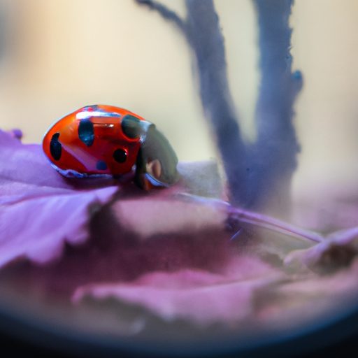 a ladybug perched on a terrarium photore 512x512 19758456