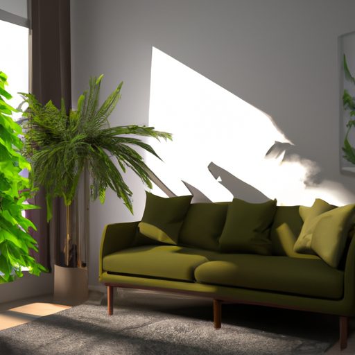 a living room with towering greenery pho 512x512 59401753