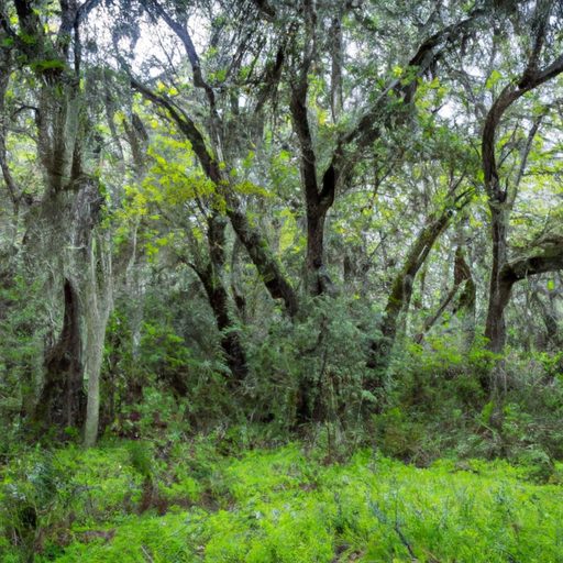 a lush forest teeming with spanish moss 512x512 82956890