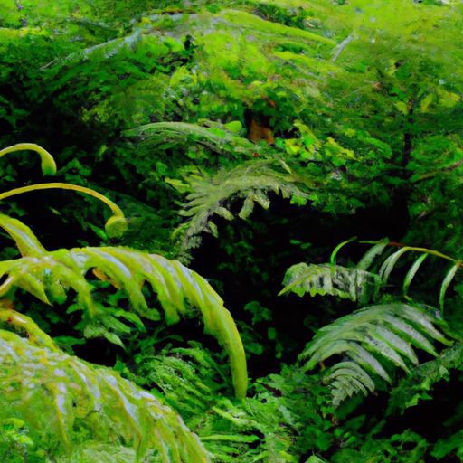 a lush green jungle with towering ferns 512x512 11816095