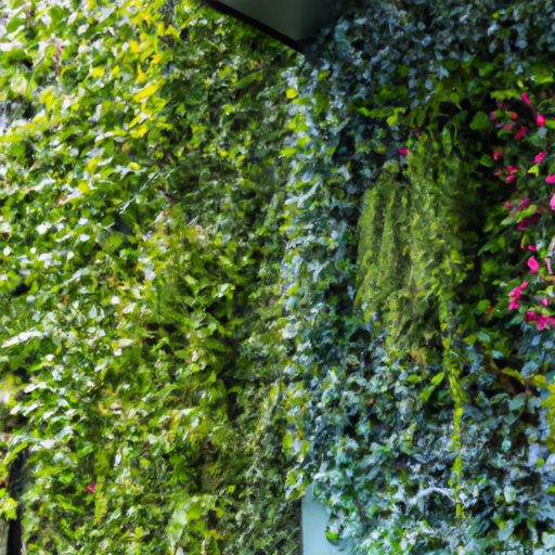 a lush green wall covered in cascading v 512x512 74898848