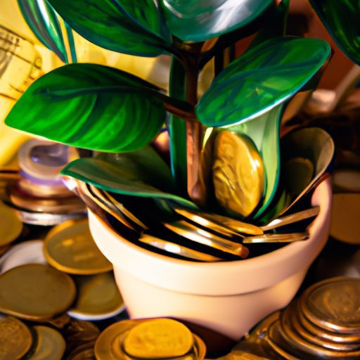 a lush money plant with golden leaves gr 512x512 15357095