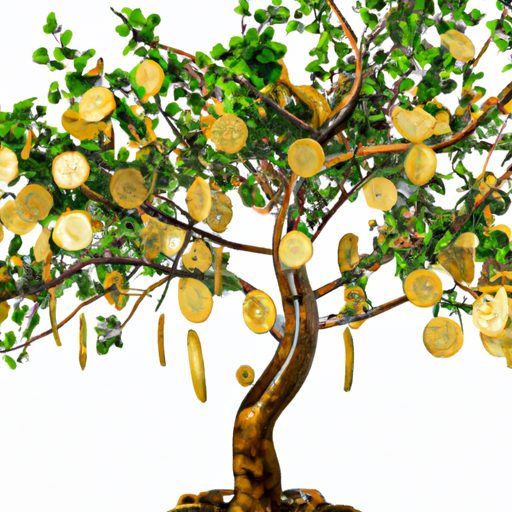 a lush money tree adorned with gold coin 512x512 8829871