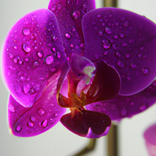 a lush orchid with droplets of water on 512x512 63673434