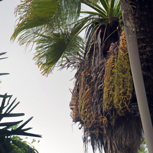 a majestic palm with wilted leaves photo 512x512 76765172