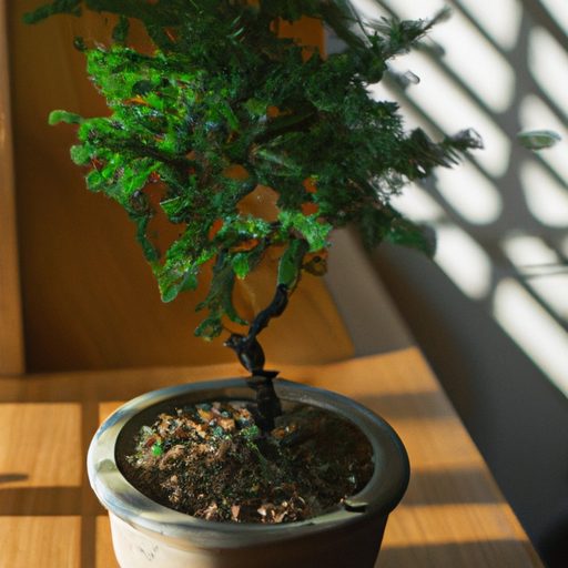 a miniature juniper bonsai tree with del 512x512 75799534