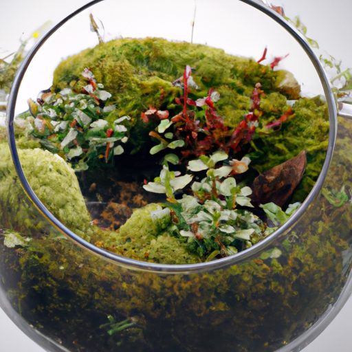 a moss terrarium with plants rotating ph 512x512 81833111