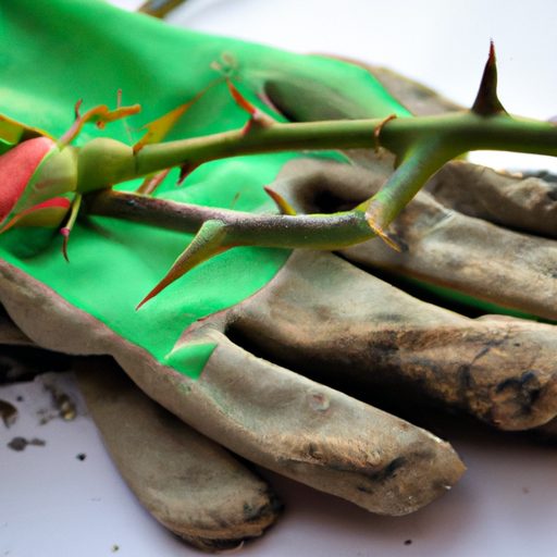 a pair of green gardening gloves with a 512x512 45279352