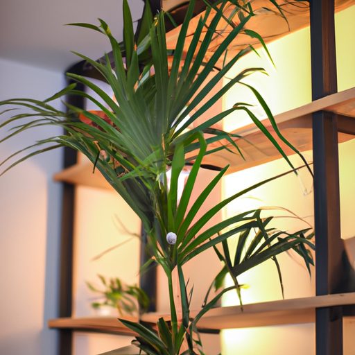 a parlor palm placed on a high shelf out 512x512 61214497