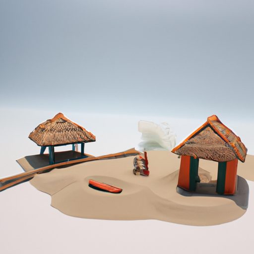 a peaceful beach scene with miniatures p 512x512 52937642