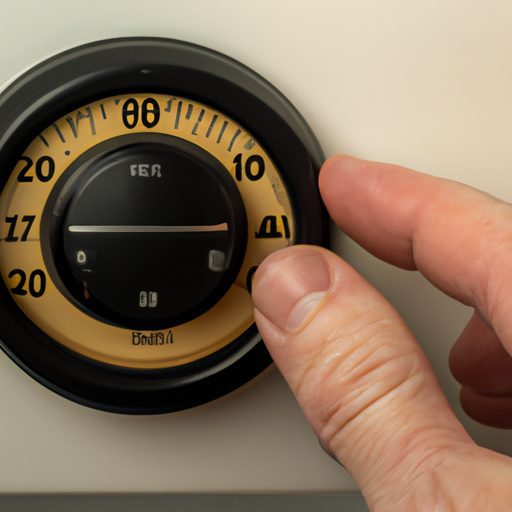 a person adjusting a thermostat dial pho 512x512 33924714