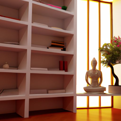 a serene minimalist meditation room with 512x512 80249696